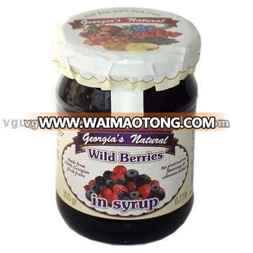 ISO Sweet Wild Berries in Syrup Canned Fruit